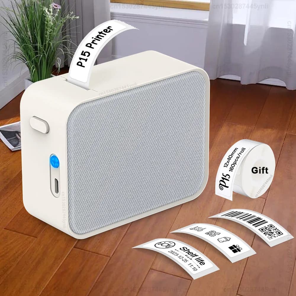 P15 Mini Drukarka Etykiet Termicznych Marklife z Taśmą Klejącą 🖨️